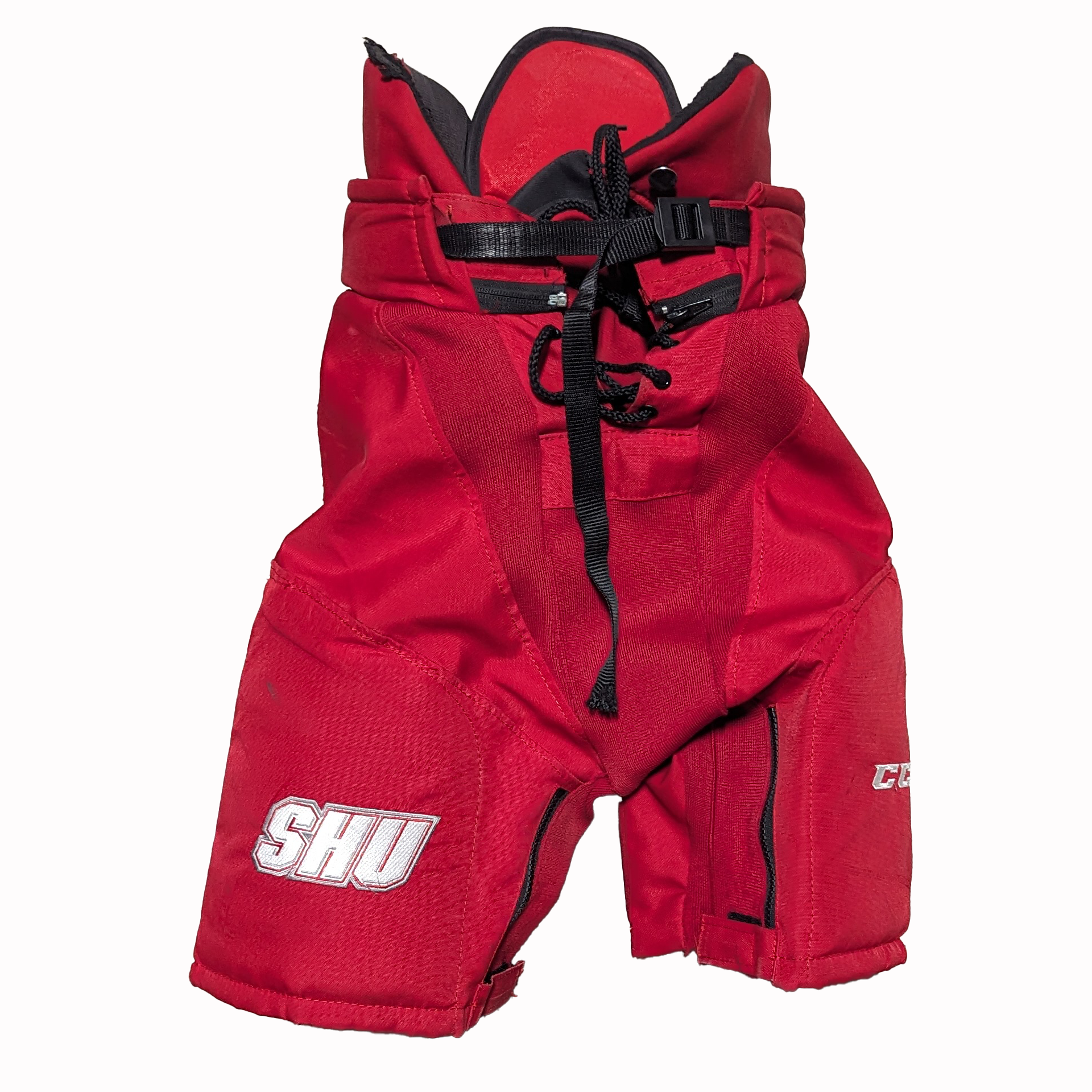 CCM HPWM2 - Pantalon de hockey Pro Stock d'occasion pour femme (rouge/blanc)